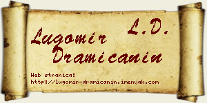 Lugomir Dramićanin vizit kartica